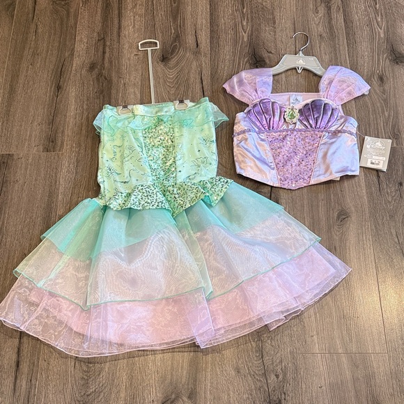 ❤️Disney Parks Disneyland Little Mermaid Princess Ariel Costume Lavender Aqua - Picture 6 of 7
